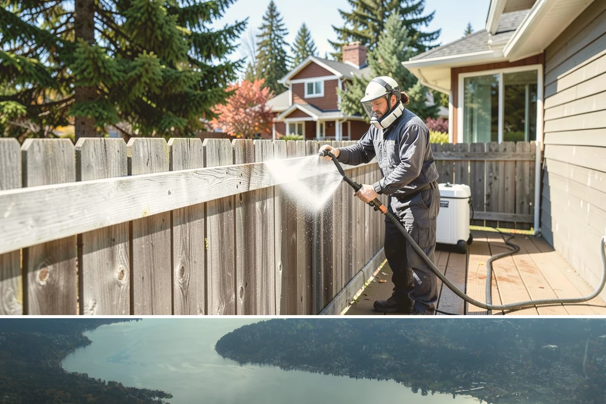 Brewery Exterior Cleaning in Sammamish, King County, WA - Late spring cleaning readies patios for the busy summer taproom season, with quarterly touch-ups through the year.