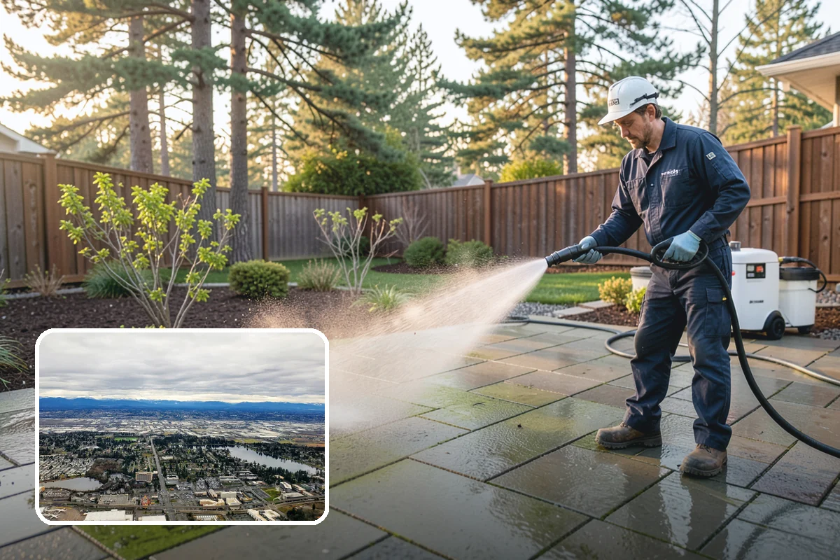Brewery Exterior Cleaning in SeaTac, King County, WA - Cuts sticky beer and sugar residue from patios and floors