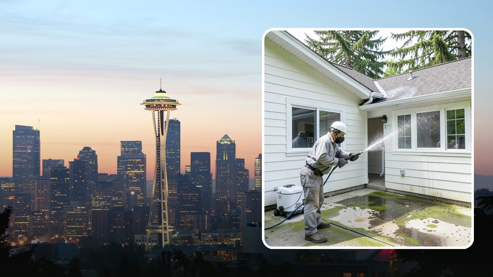 Brewery Exterior Cleaning in Seattle, King County, WA - Exterior cleaning for breweries and taprooms that clears spilled beer, grain residue, and Northwest algae from patios, loading...