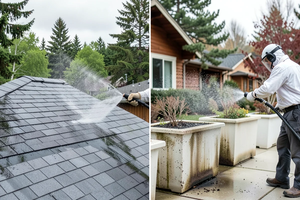 Brewery Exterior Cleaning in Seattle, King County, WA - Pre-treat sticky patio and dock zones with a degreaser