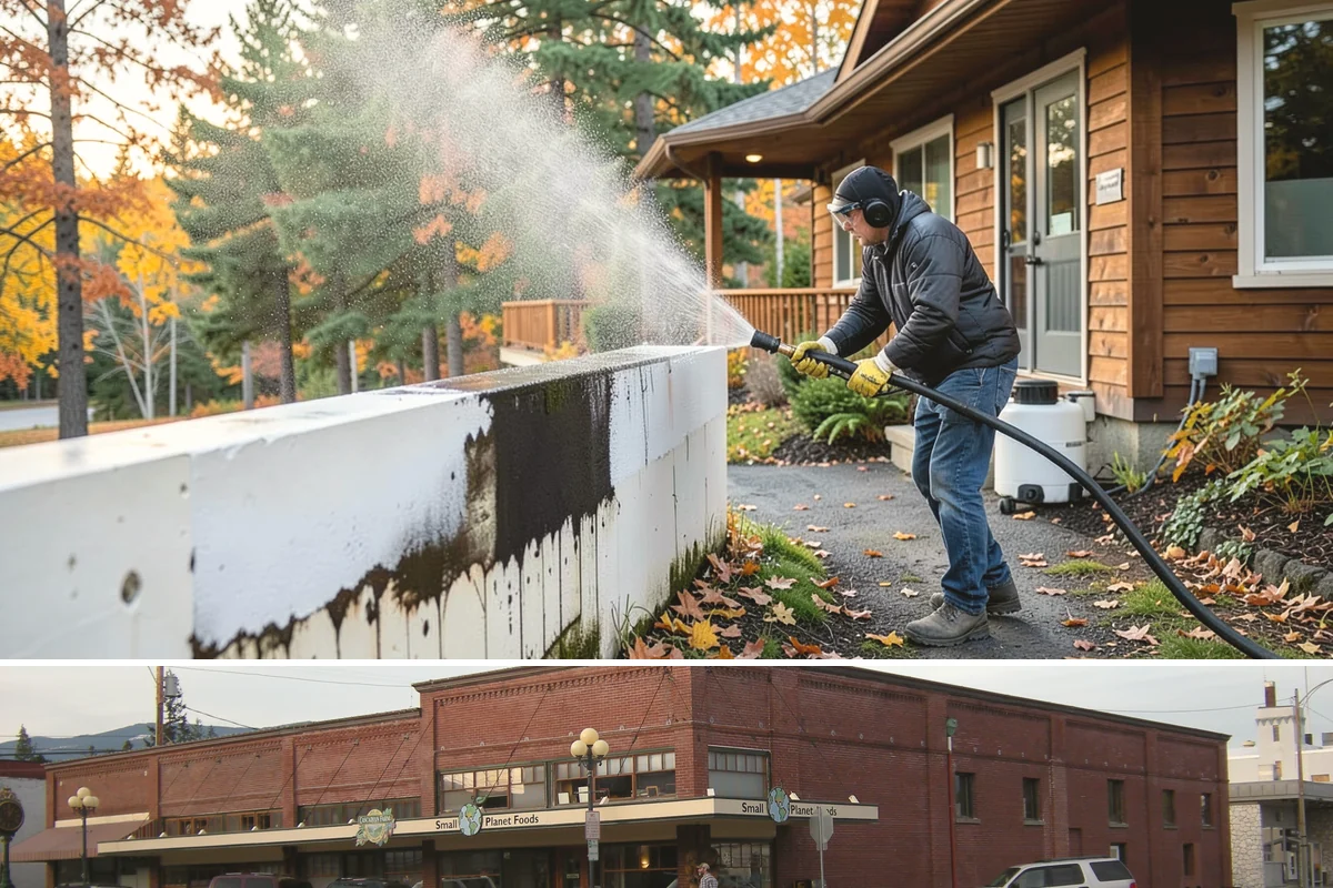 Brewery Exterior Cleaning in Sedro-Woolley, Skagit County, WA - Late spring cleaning readies patios for the busy summer taproom season, with quarterly touch-ups through the year.