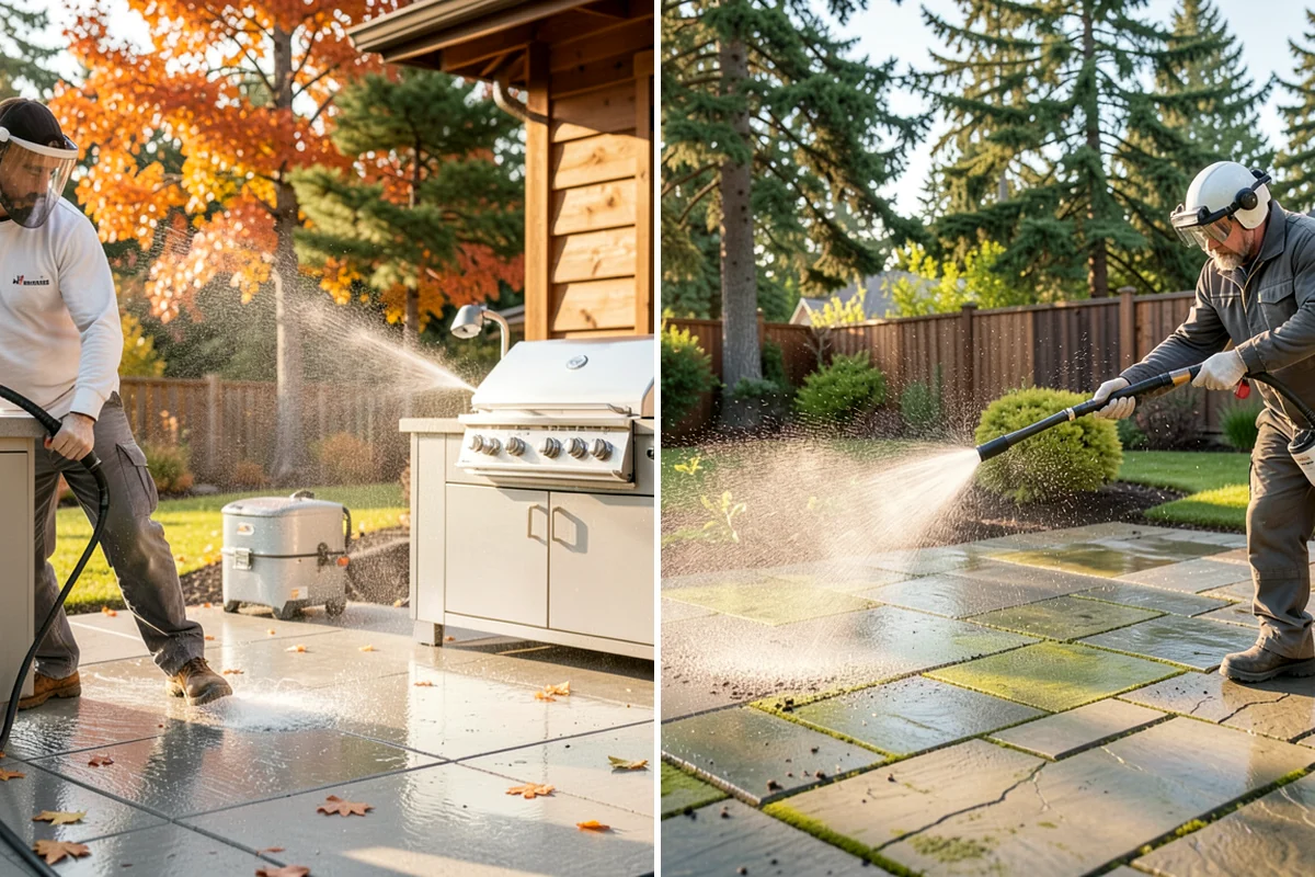 Brewery Exterior Cleaning in Shoreline, King County, WA - Pre-treat sticky patio and dock zones with a degreaser