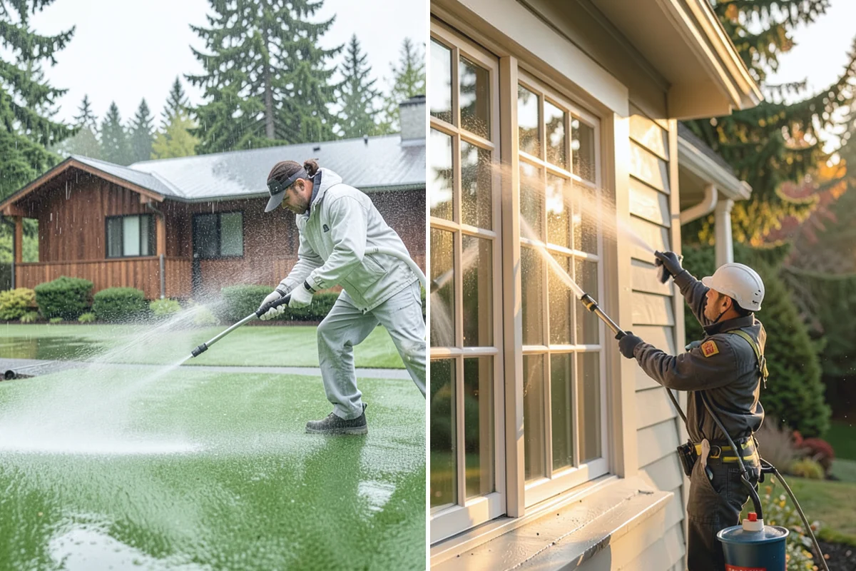 Brewery Exterior Cleaning in Skykomish, King County, WA - Pre-treat sticky patio and dock zones with a degreaser