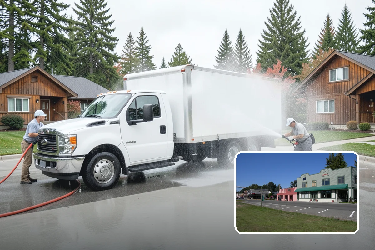 Brewery Exterior Cleaning in Snoqualmie, King County, WA - Cuts sticky beer and sugar residue from patios and floors