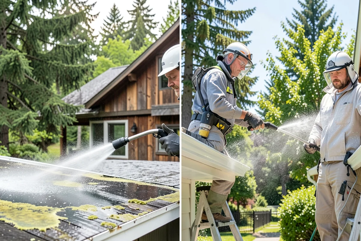 Brewery Exterior Cleaning in Snoqualmie, King County, WA - Pre-treat sticky patio and dock zones with a degreaser