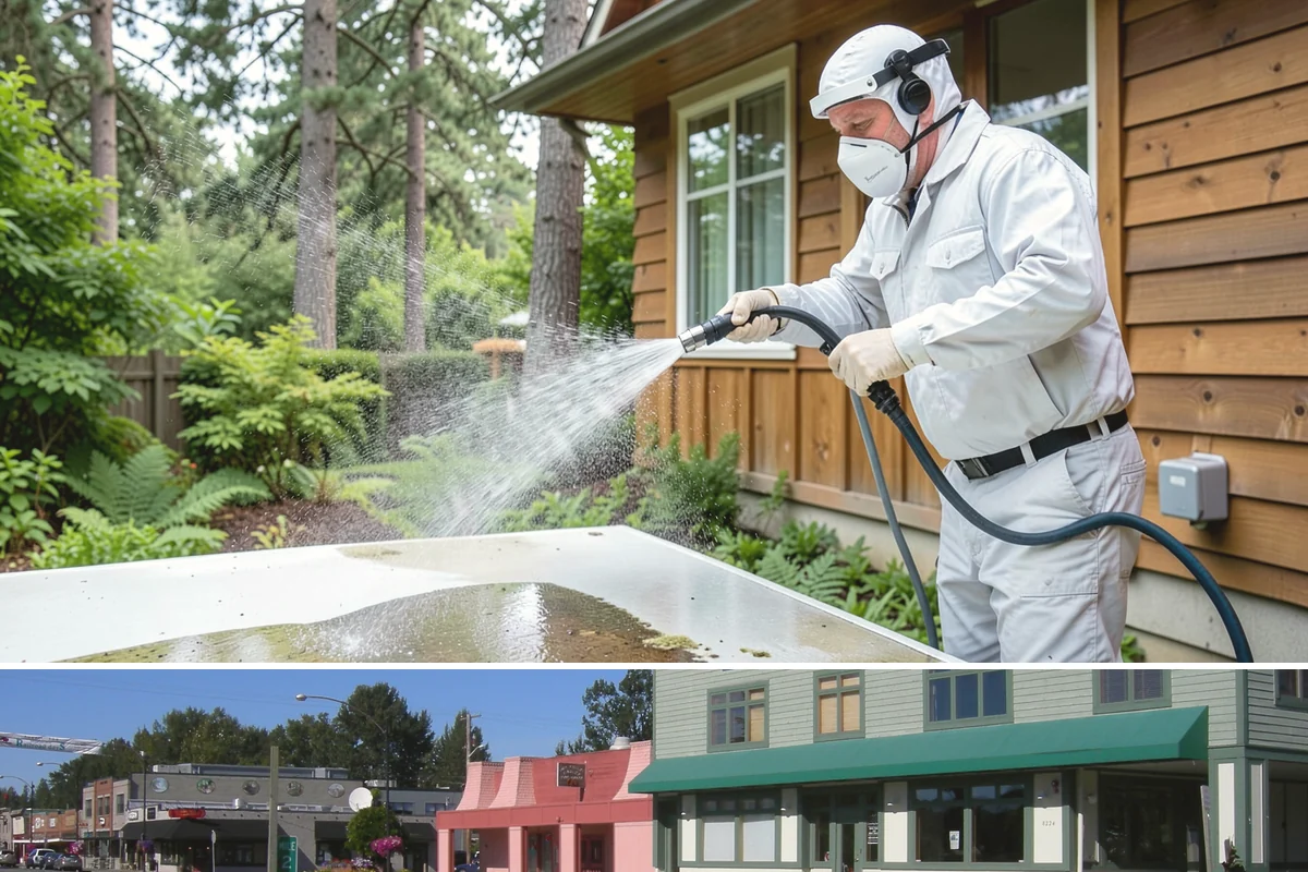 Brewery Exterior Cleaning in Snoqualmie, King County, WA - Late spring cleaning readies patios for the busy summer taproom season, with quarterly touch-ups through the year.
