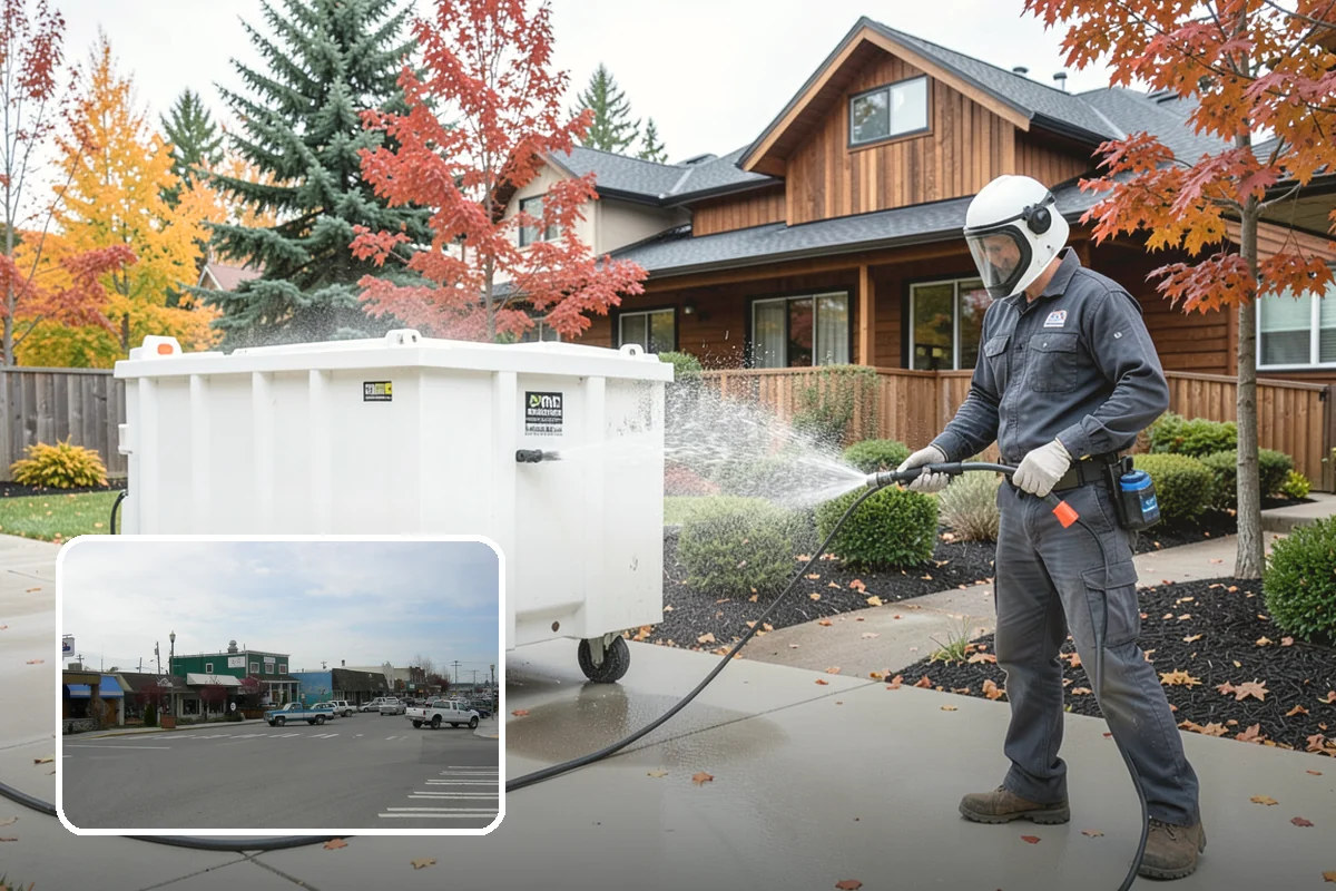 Brewery Exterior Cleaning in Stanwood, Snohomish County, WA - Cuts sticky beer and sugar residue from patios and floors