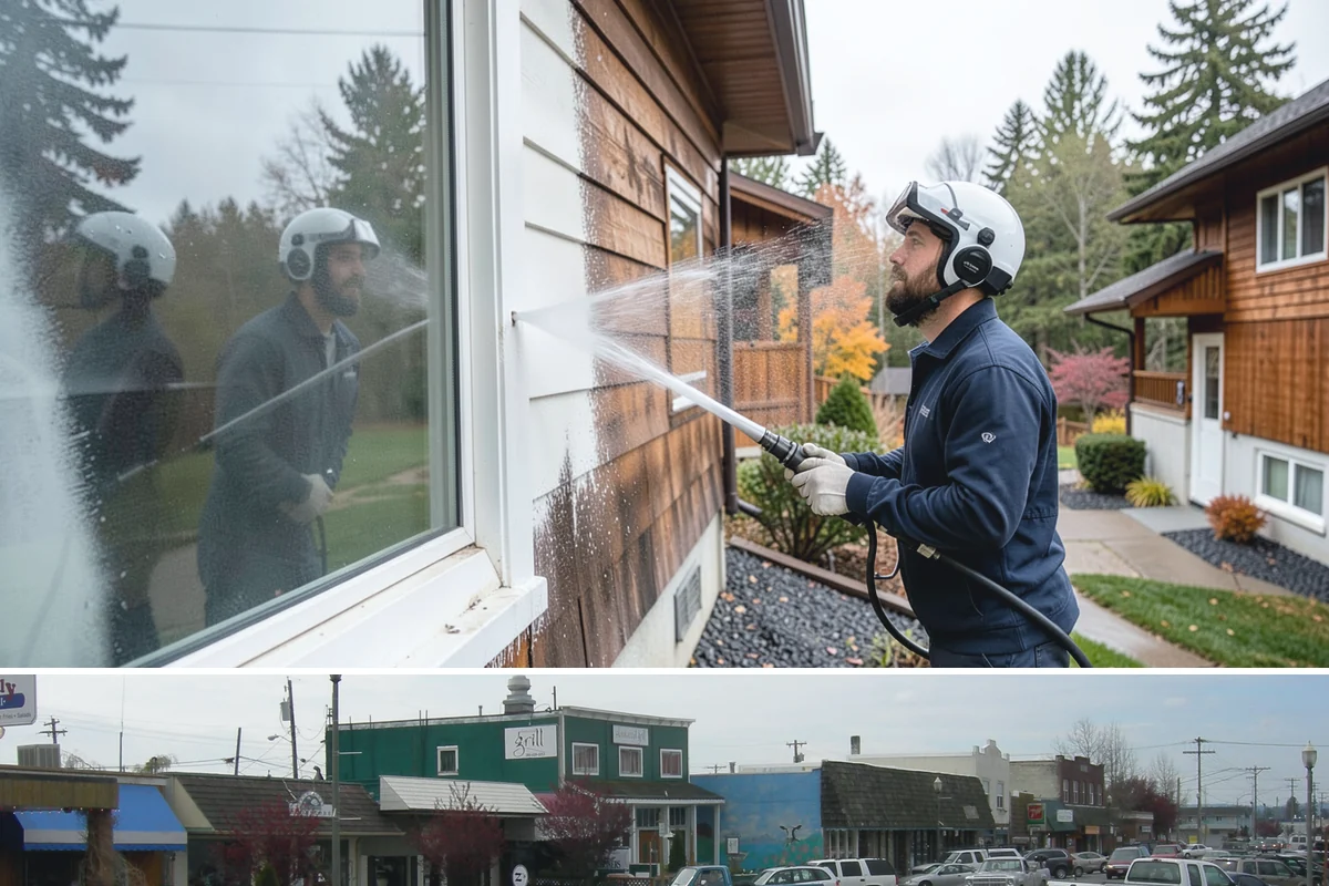 Brewery Exterior Cleaning in Stanwood, Snohomish County, WA - Late spring cleaning readies patios for the busy summer taproom season, with quarterly touch-ups through the year.