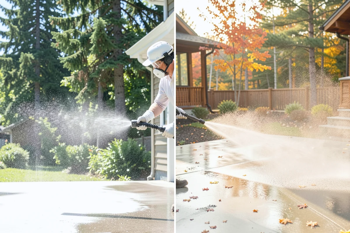 Brewery Exterior Cleaning in Sumner, Pierce County, WA - Pre-treat sticky patio and dock zones with a degreaser