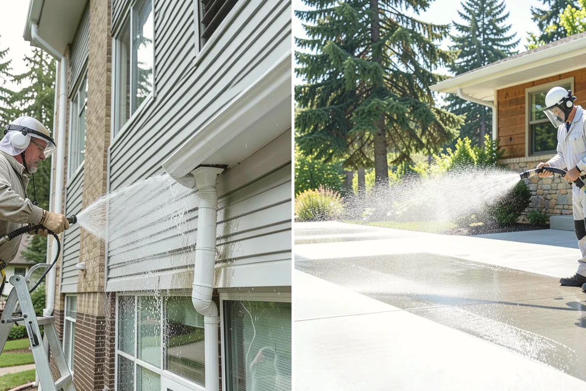 Brewery Exterior Cleaning in Tacoma, Pierce County, WA - Pre-treat sticky patio and dock zones with a degreaser