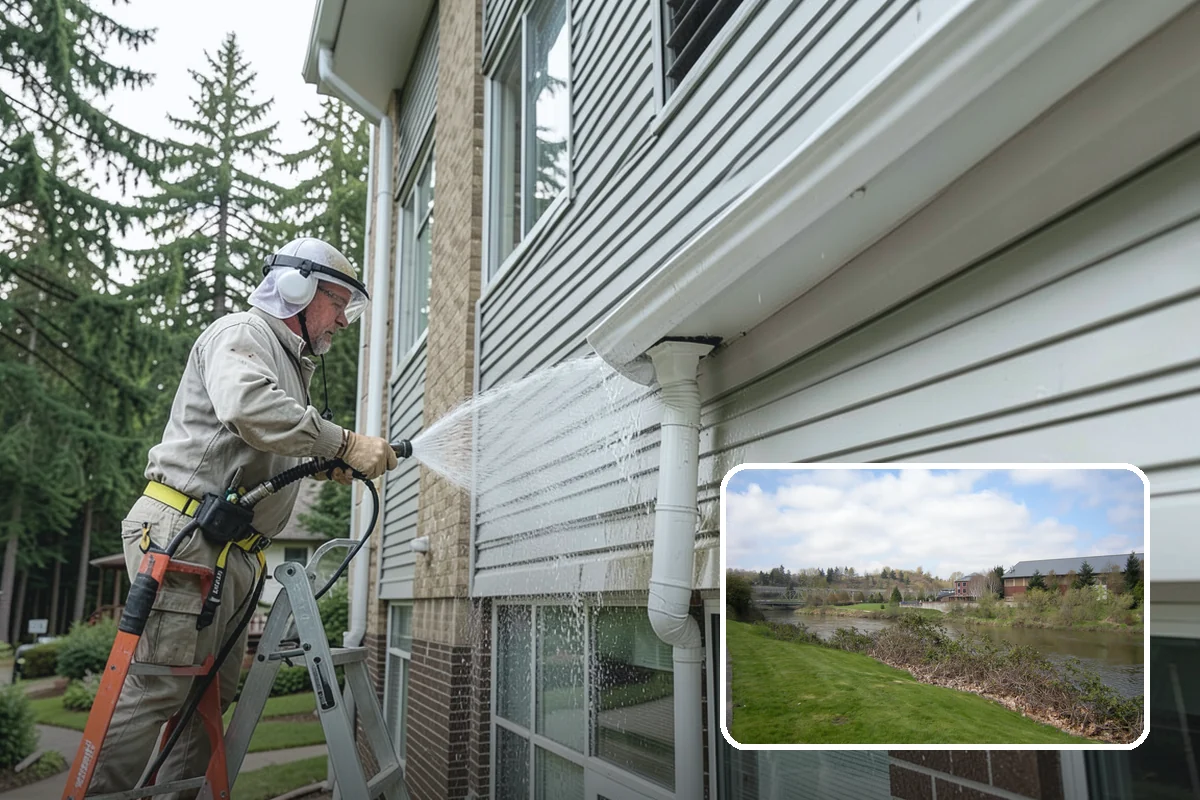 Brewery Exterior Cleaning in Tukwila, King County, WA - Cuts sticky beer and sugar residue from patios and floors