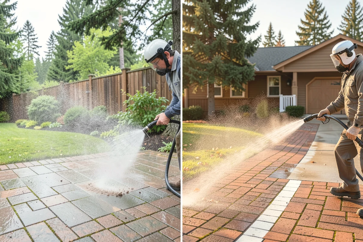 Brewery Exterior Cleaning in Tukwila, King County, WA - Pre-treat sticky patio and dock zones with a degreaser