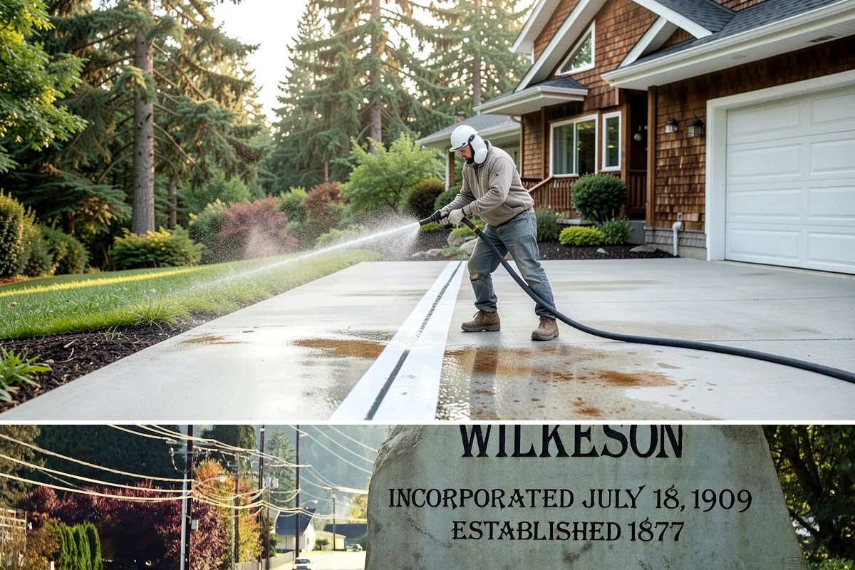 Brewery Exterior Cleaning in Wilkeson, Pierce County, WA - Late spring cleaning readies patios for the busy summer taproom season, with quarterly touch-ups through the year.