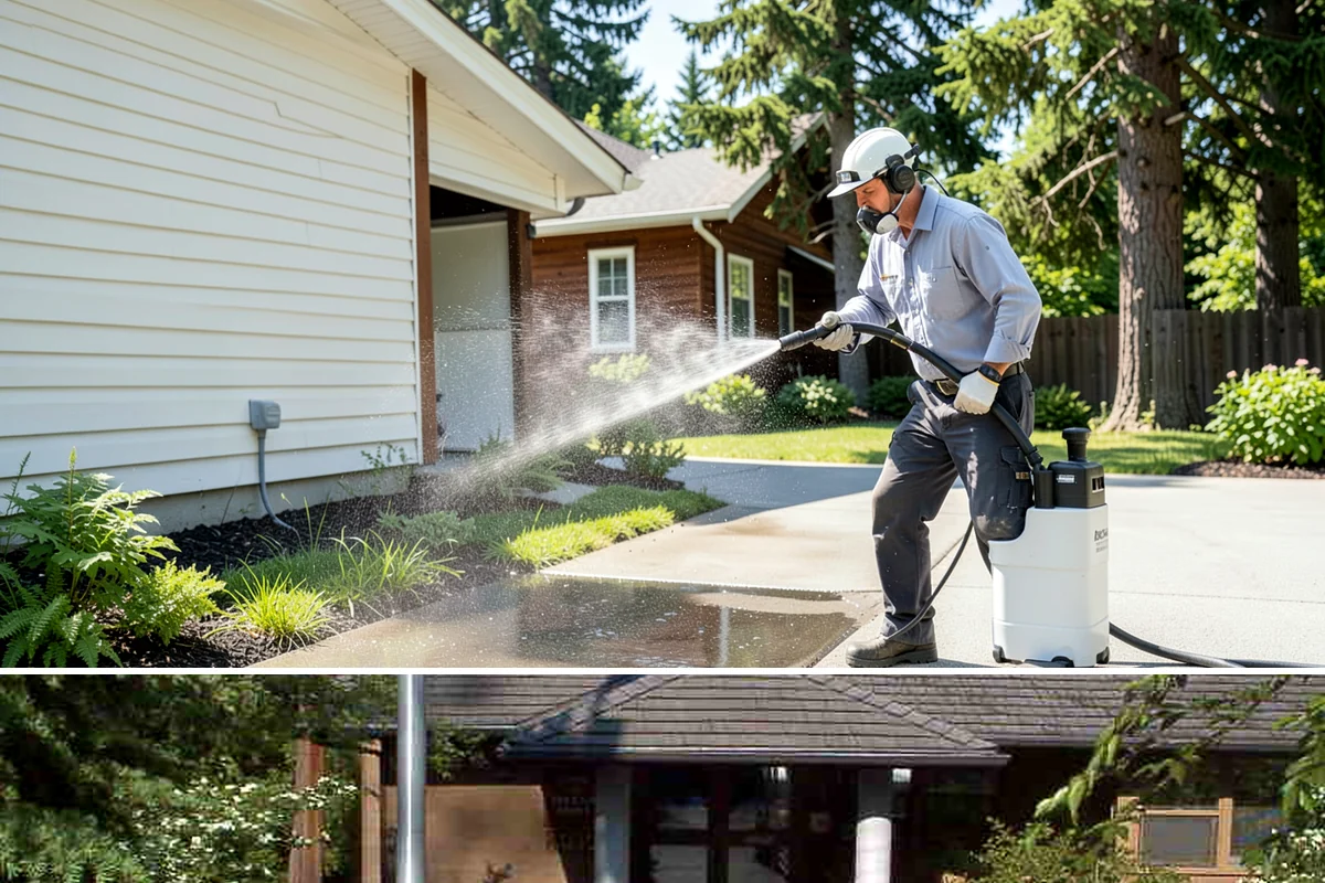 Brewery Exterior Cleaning in Yarrow Point, King County, WA - Late spring cleaning readies patios for the busy summer taproom season, with quarterly touch-ups through the year.