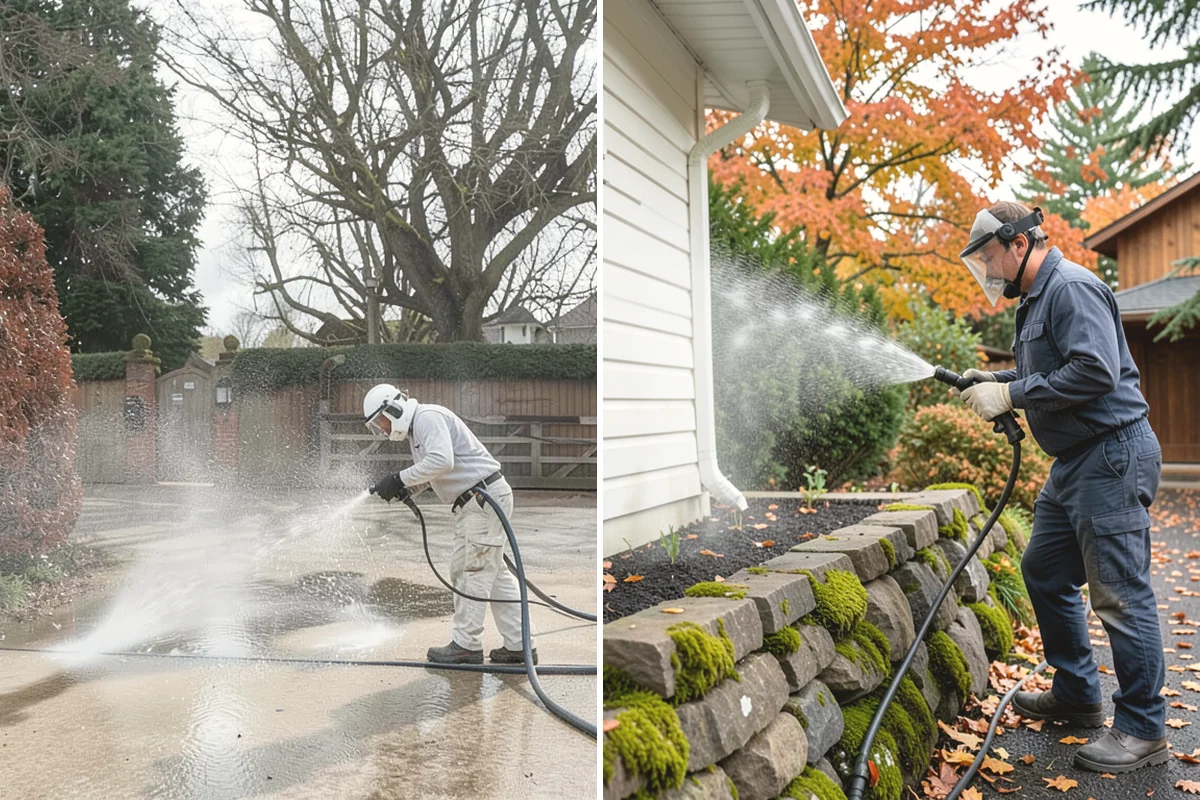 Brick Cleaning in Anacortes, Skagit County, WA - Saturate adjacent plants and protect openings