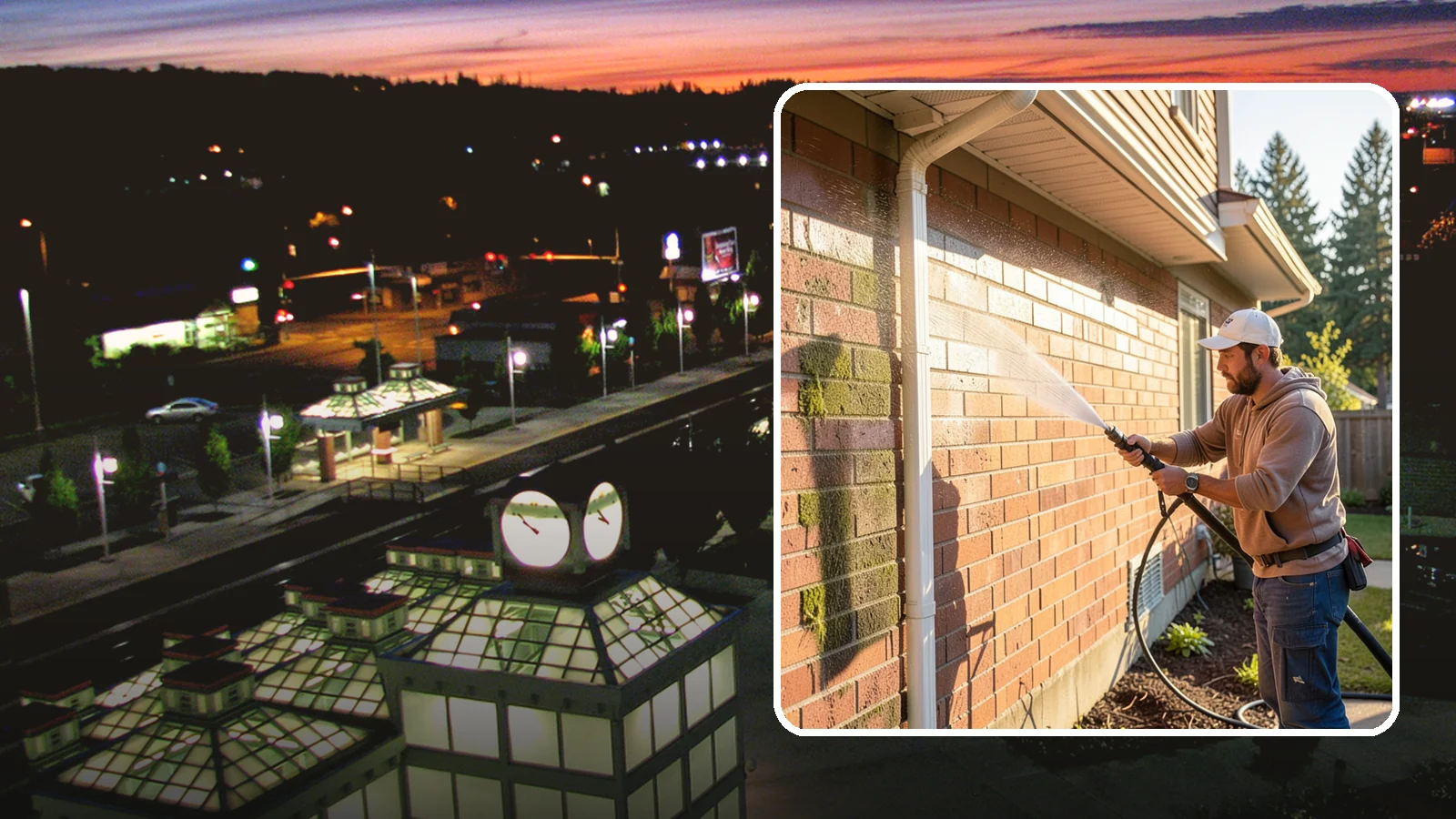 Brick Cleaning in Auburn, King County, WA - Gently clean brick surfaces to remove moss, algae, and grime without eroding the soft mortar joints.