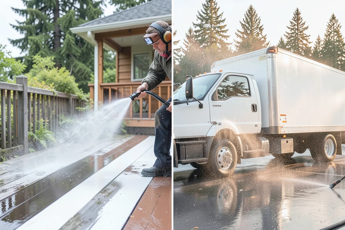 Brick Cleaning in Beaux Arts Village, King County, WA - Saturate adjacent plants and protect openings