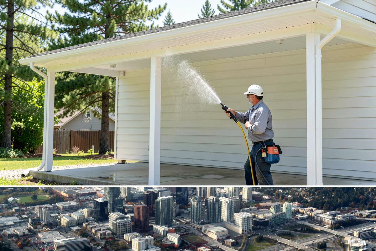 Brick Cleaning in Bellevue, King County, WA - Late spring and summer let brick and mortar dry fully between rains, which matters because saturated masonry is more vulnerable...