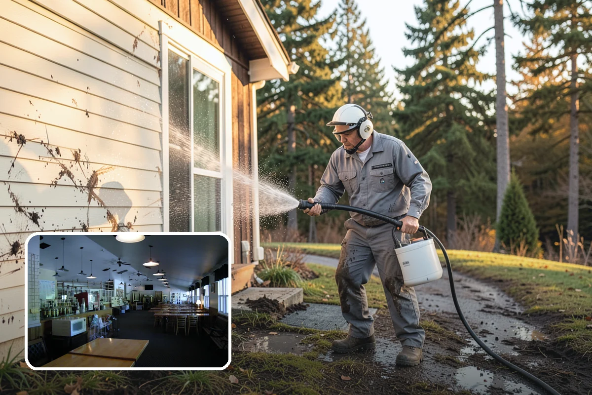 Brick Cleaning in Black Diamond, King County, WA - Lifts moss and algae without eroding mortar joints