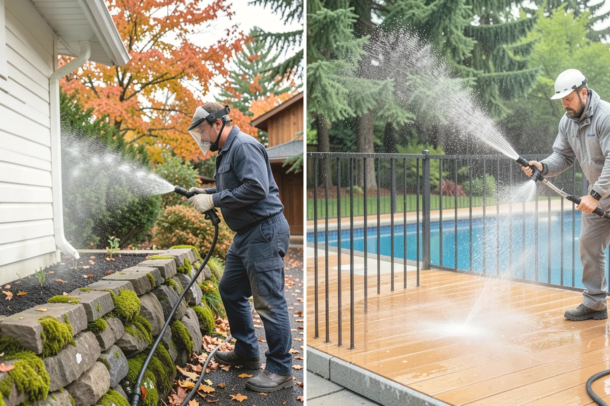 Brick Cleaning in Black Diamond, King County, WA - Saturate adjacent plants and protect openings