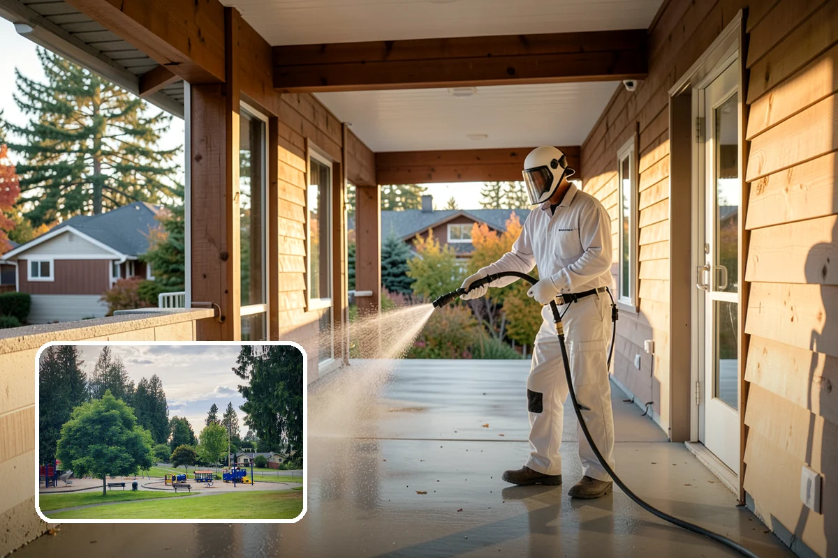 Brick Cleaning in Bonney Lake, Pierce County, WA - Lifts moss and algae without eroding mortar joints