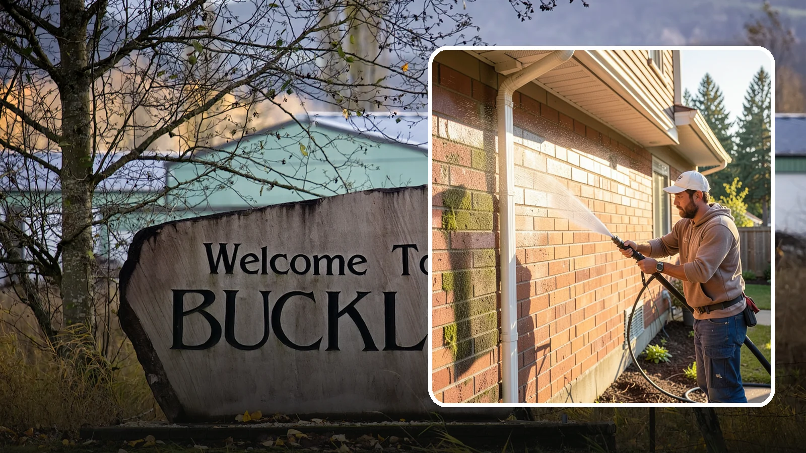Brick Cleaning in Buckley, Pierce County, WA - Gently clean brick surfaces to remove moss, algae, and grime without eroding the soft mortar joints.