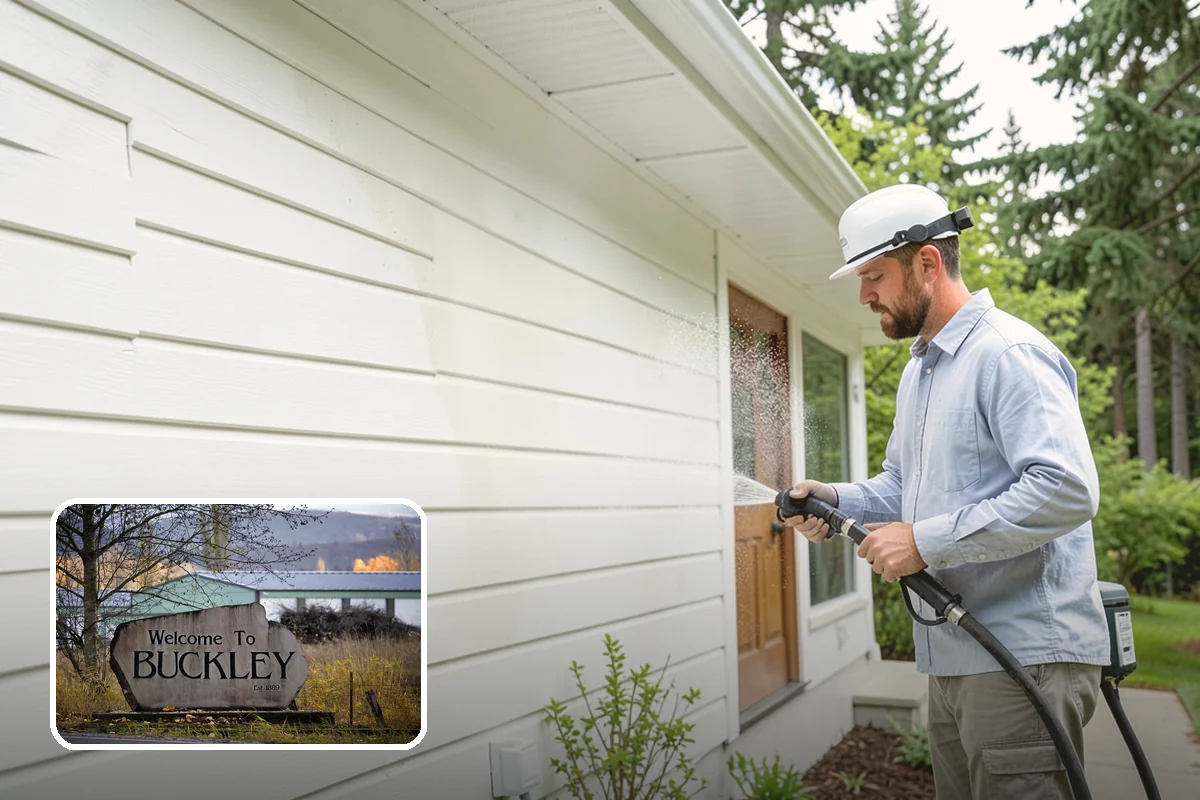 Brick Cleaning in Buckley, Pierce County, WA - Lifts moss and algae without eroding mortar joints