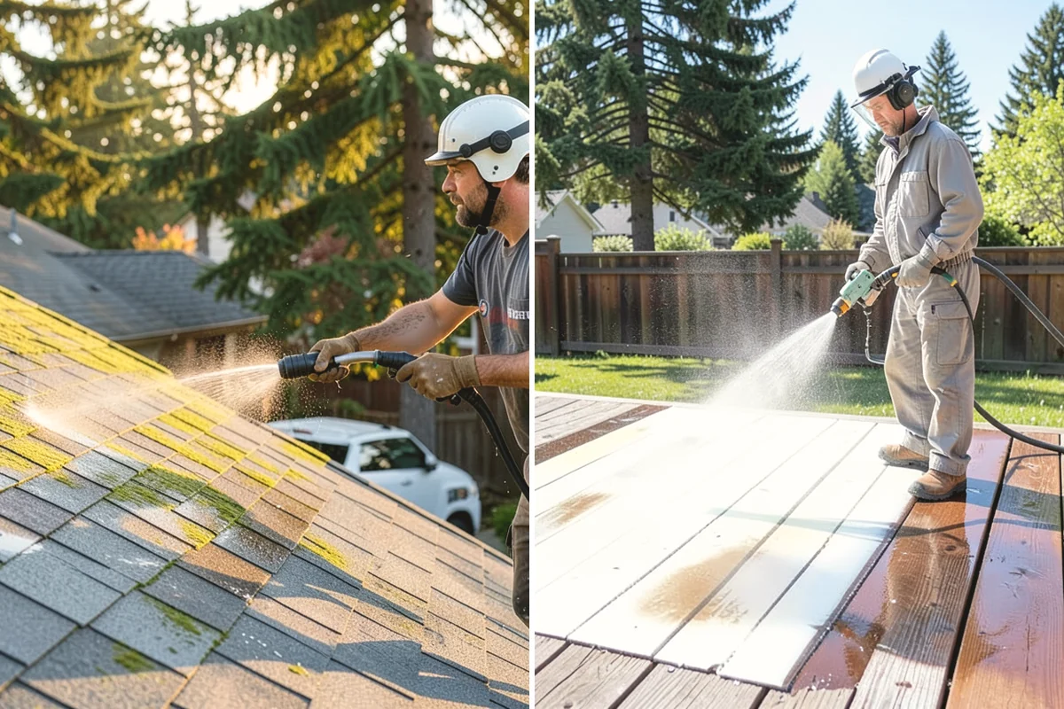 Brick Cleaning in Burien, King County, WA - Saturate adjacent plants and protect openings