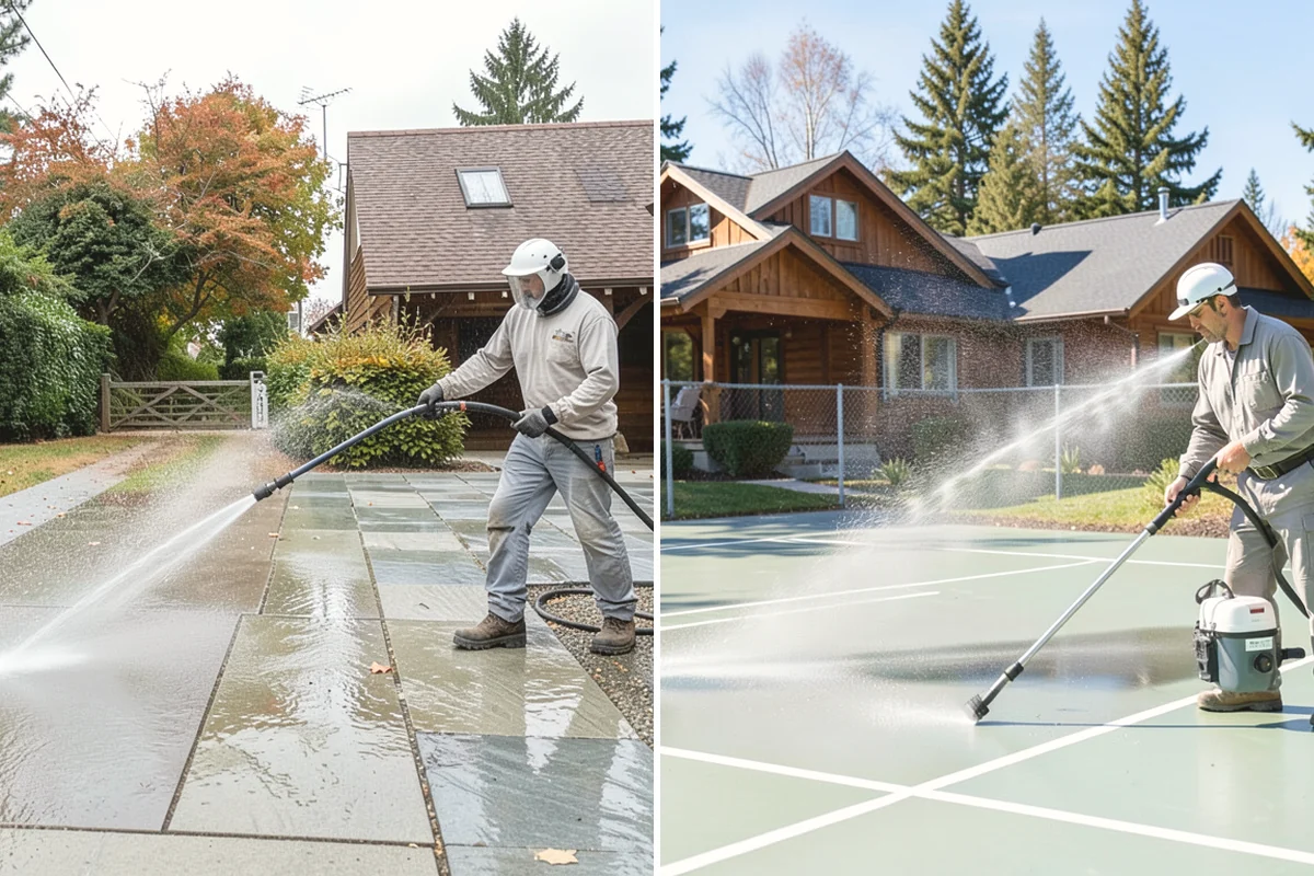 Brick Cleaning in Carbonado, Pierce County, WA - Saturate adjacent plants and protect openings