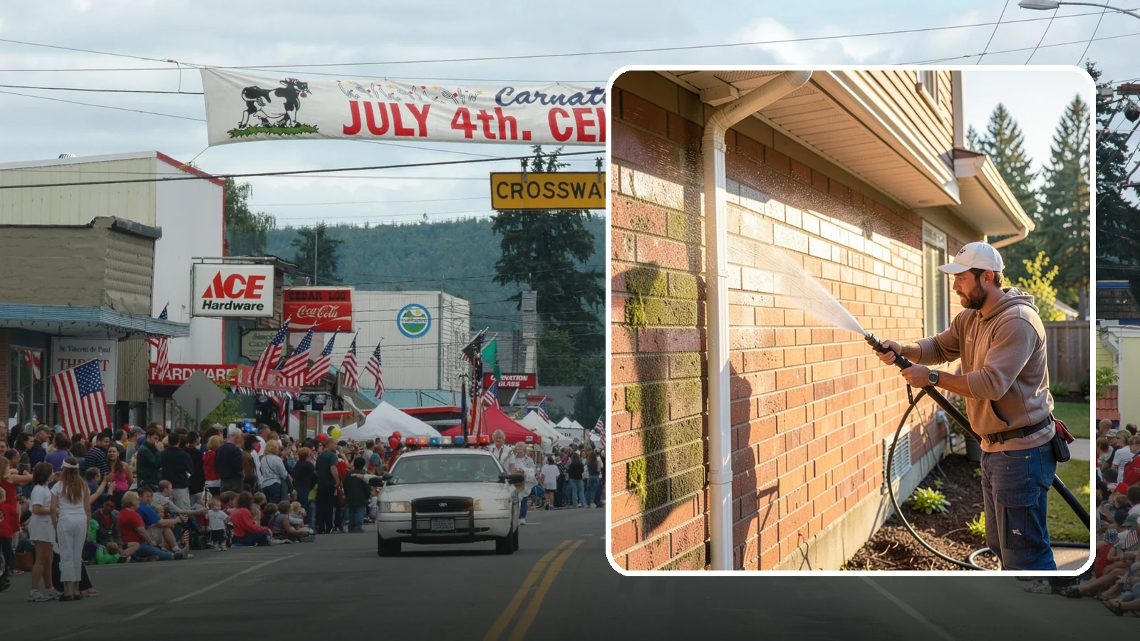 Brick Cleaning in Carnation, King County, WA - Gently clean brick surfaces to remove moss, algae, and grime without eroding the soft mortar joints.