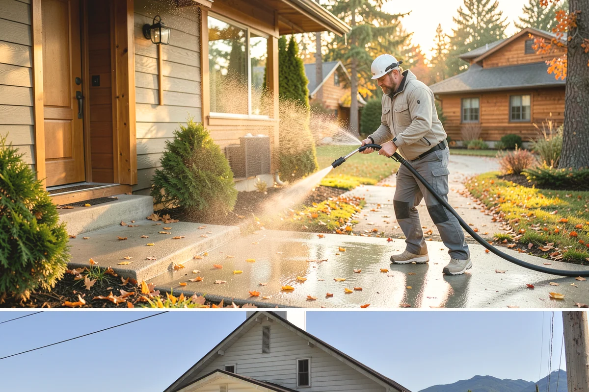 Brick Cleaning in Concrete, Skagit County, WA - Late spring and summer let brick and mortar dry fully between rains, which matters because saturated masonry is more vulnerable...