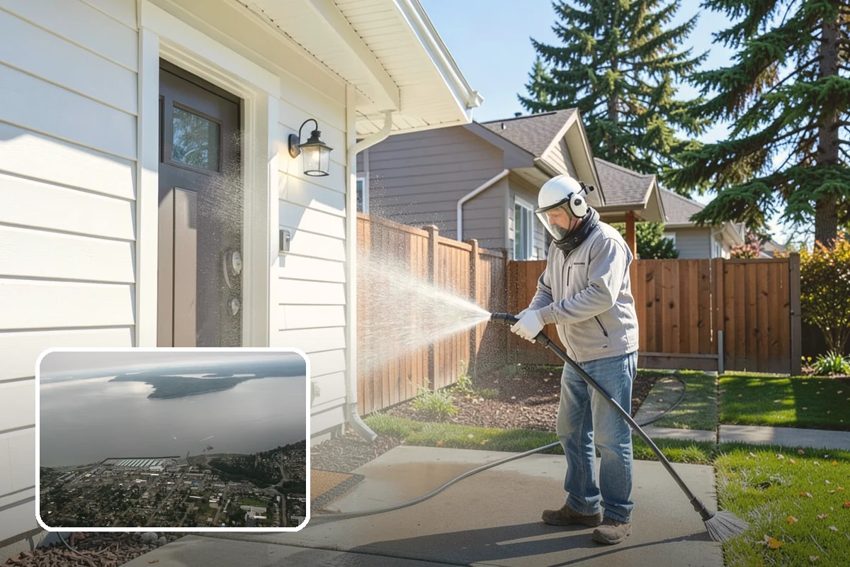 Brick Cleaning in Des Moines, King County, WA - Lifts moss and algae without eroding mortar joints