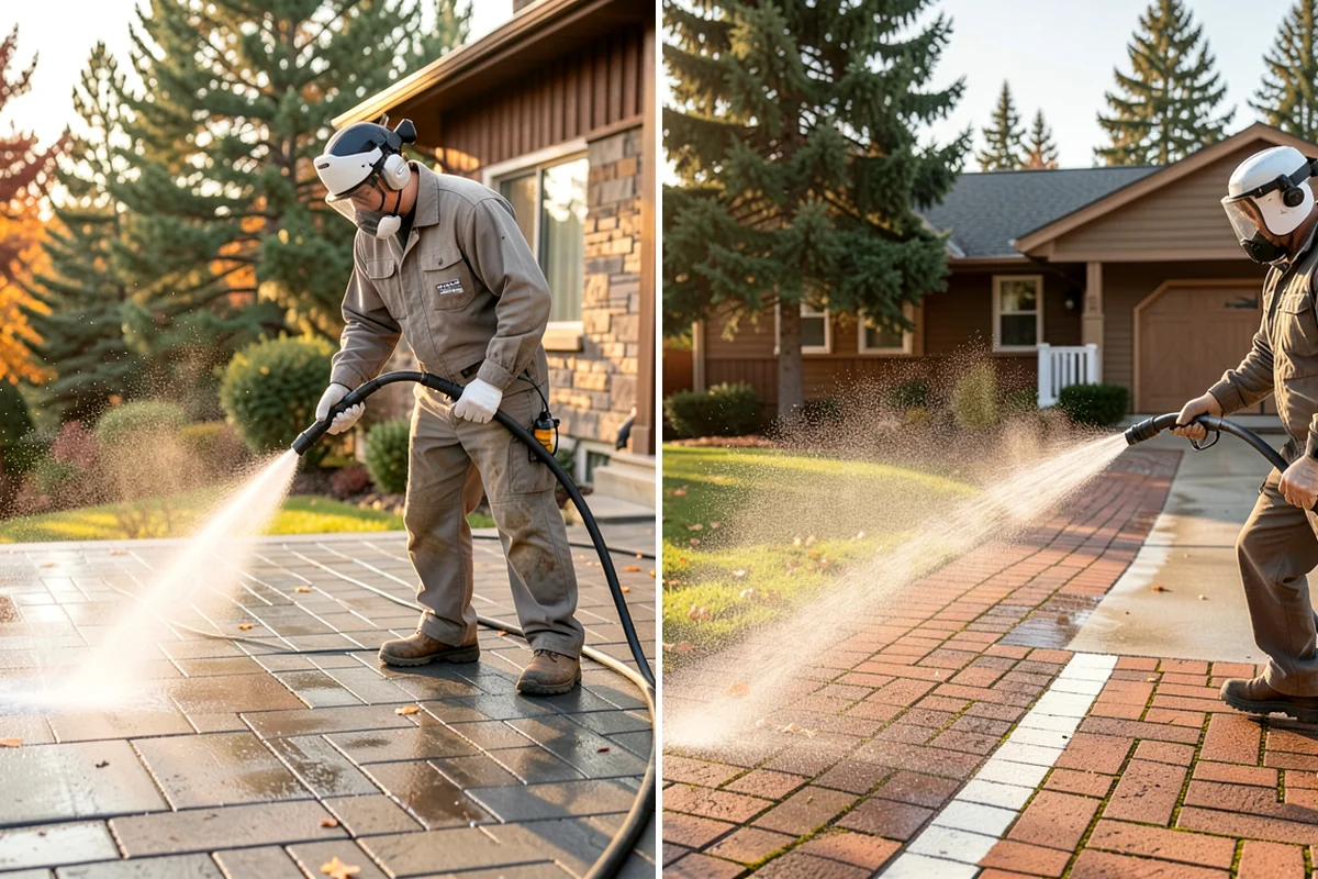 Brick Cleaning in DuPont, Pierce County, WA - Saturate adjacent plants and protect openings