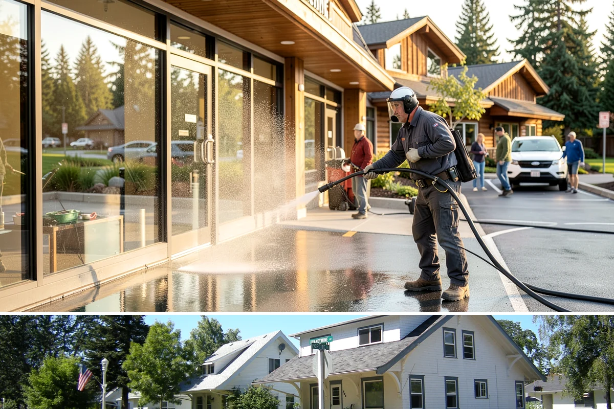Brick Cleaning in DuPont, Pierce County, WA - Late spring and summer let brick and mortar dry fully between rains, which matters because saturated masonry is more vulnerable...