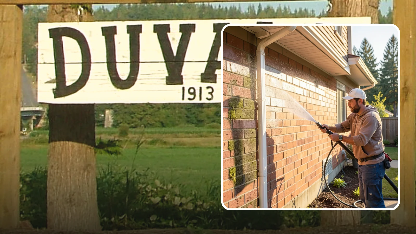 Brick Cleaning in Duvall, King County, WA - Gently clean brick surfaces to remove moss, algae, and grime without eroding the soft mortar joints.
