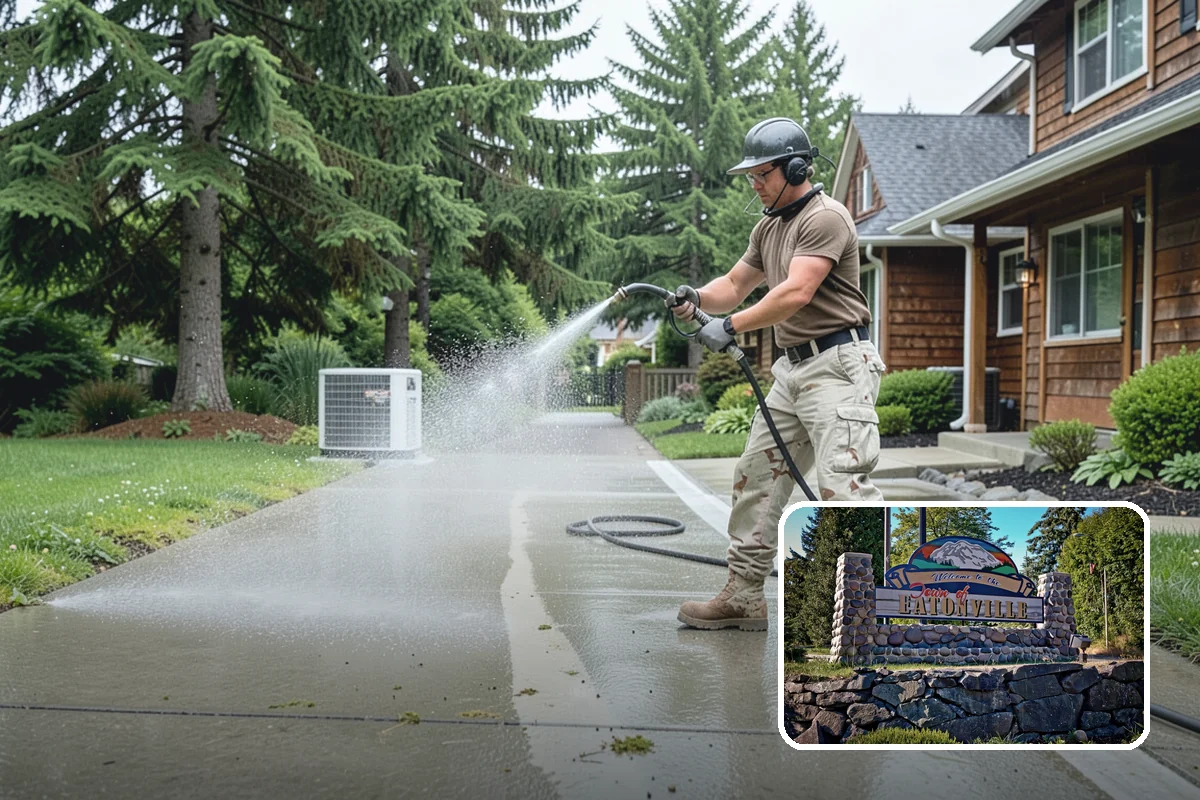 Brick Cleaning in Eatonville, Pierce County, WA - Lifts moss and algae without eroding mortar joints