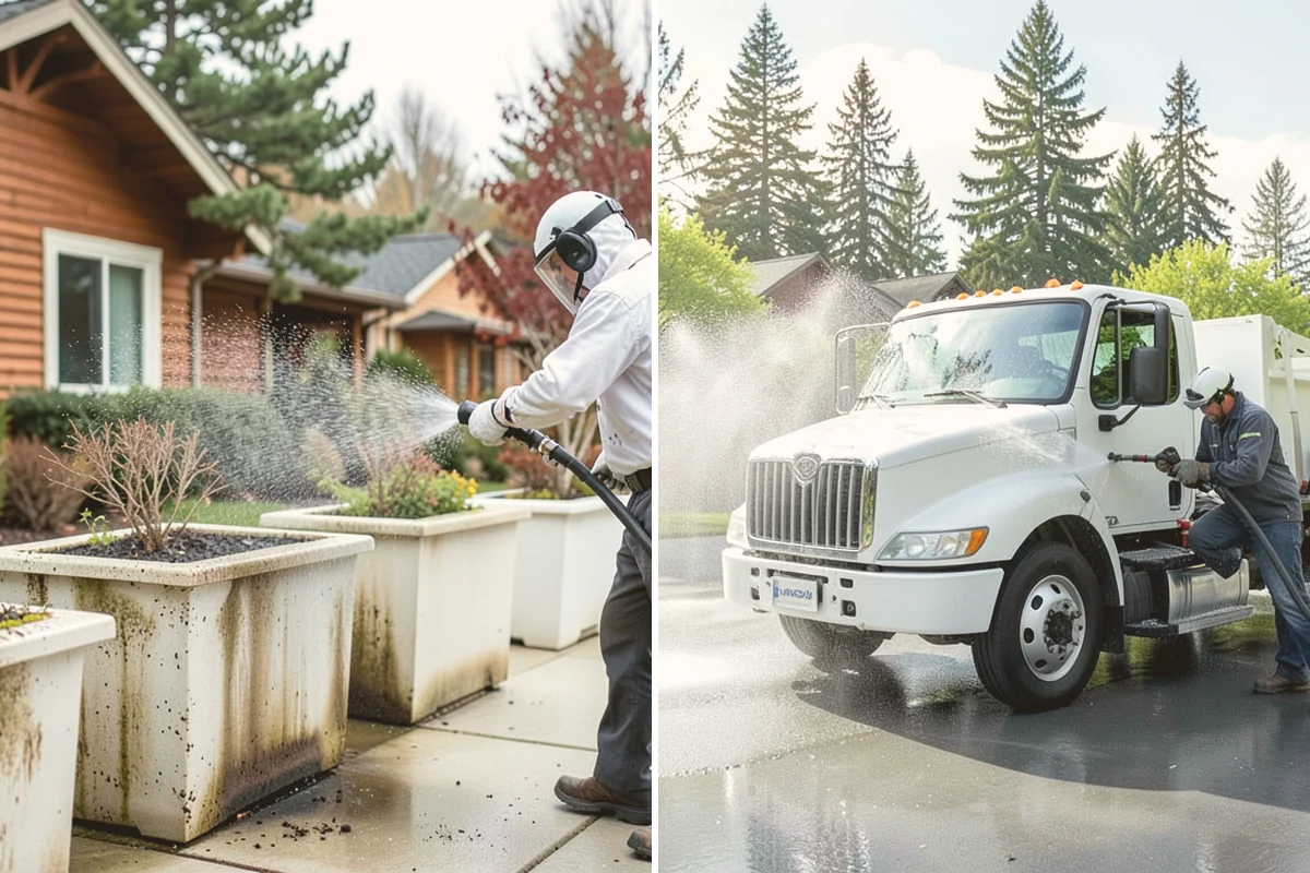 Brick Cleaning in Eatonville, Pierce County, WA - Saturate adjacent plants and protect openings