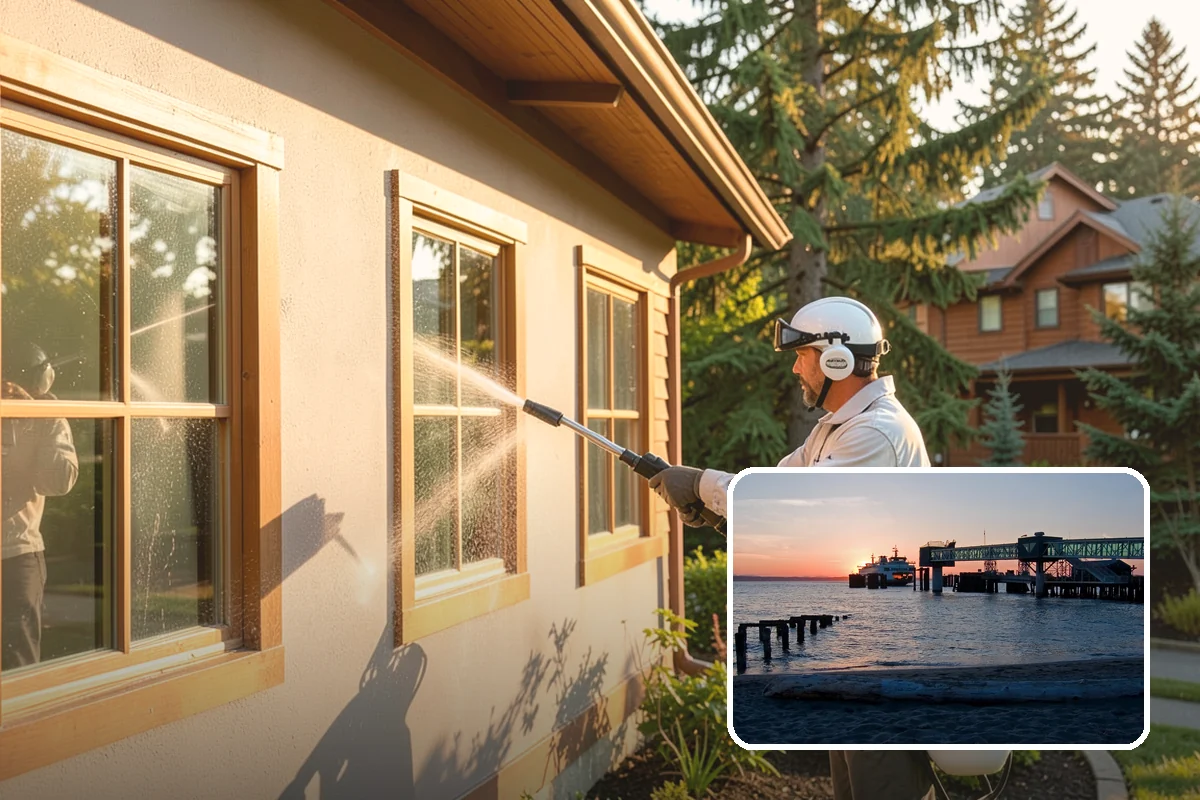 Brick Cleaning in Edmonds, Snohomish County, WA - Lifts moss and algae without eroding mortar joints
