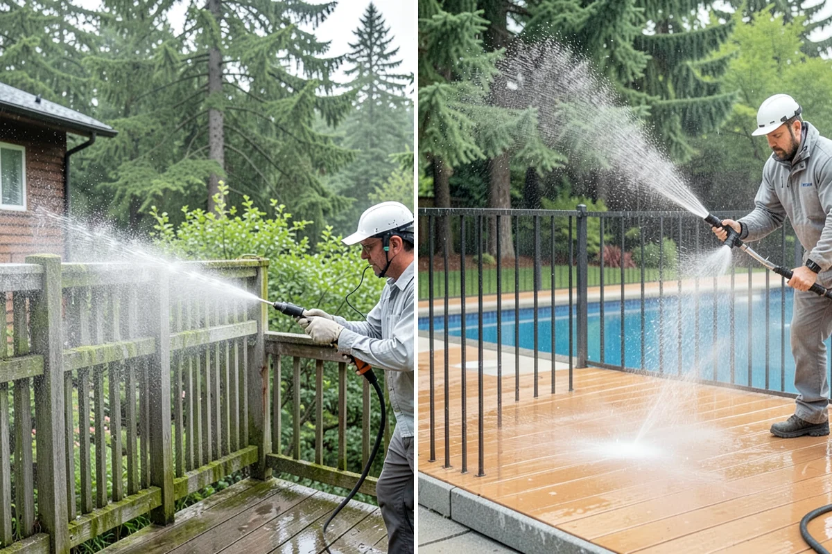 Brick Cleaning in Enumclaw, King County, WA - Saturate adjacent plants and protect openings