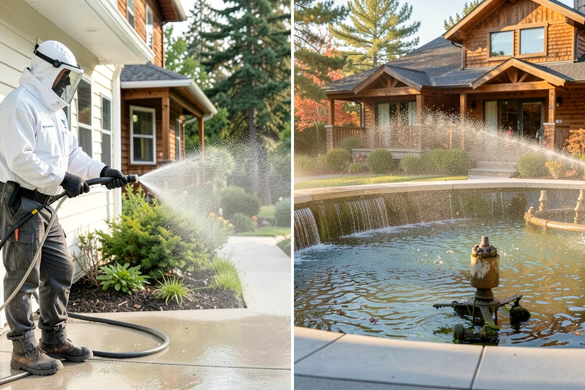 Brick Cleaning in Everett, Snohomish County, WA - Saturate adjacent plants and protect openings