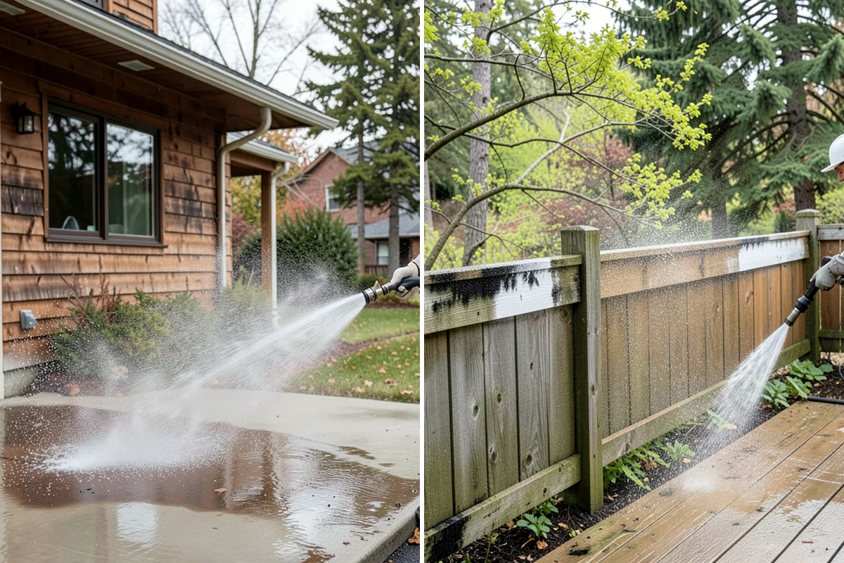 Brick Cleaning in Federal Way, King County, WA - Saturate adjacent plants and protect openings