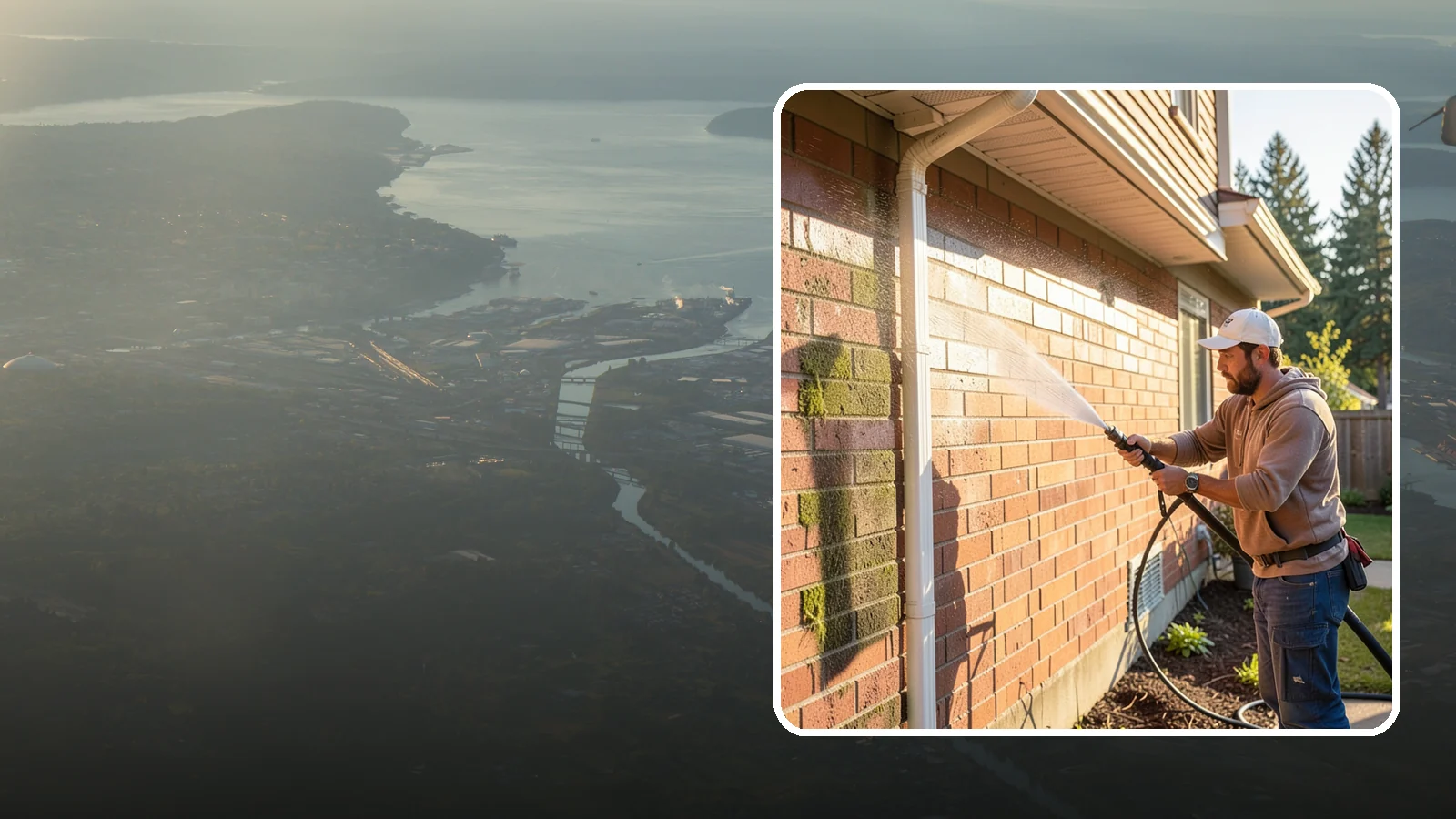 Brick Cleaning in Fife, Pierce County, WA - Gently clean brick surfaces to remove moss, algae, and grime without eroding the soft mortar joints.
