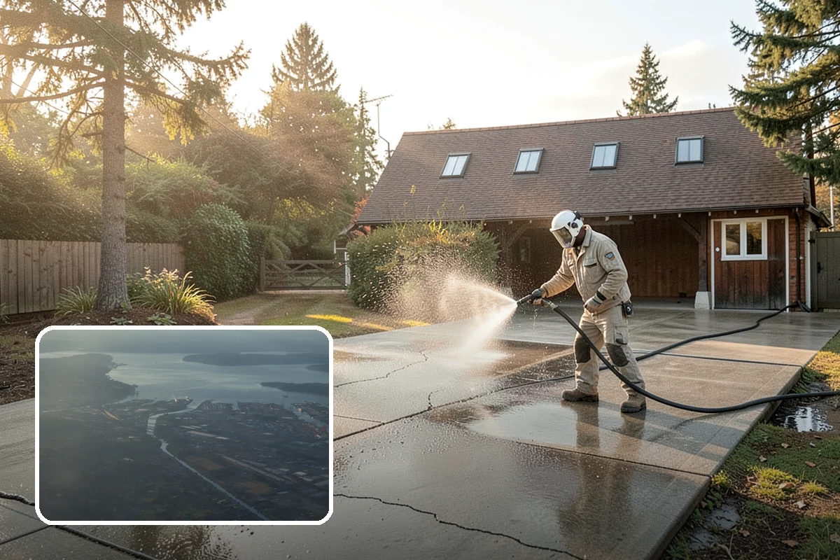 Brick Cleaning in Fife, Pierce County, WA - Lifts moss and algae without eroding mortar joints
