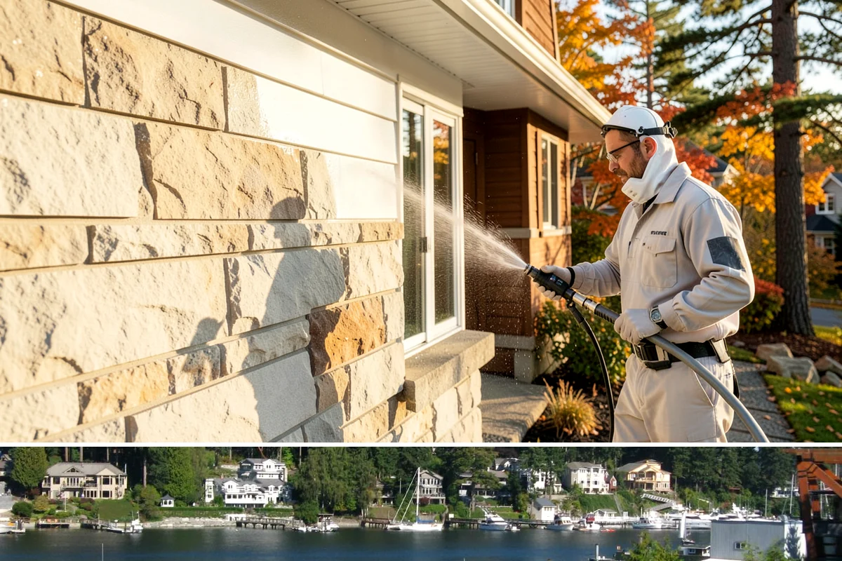 Brick Cleaning in Gig Harbor, Pierce County, WA - Late spring and summer let brick and mortar dry fully between rains, which matters because saturated masonry is more vulnerable...