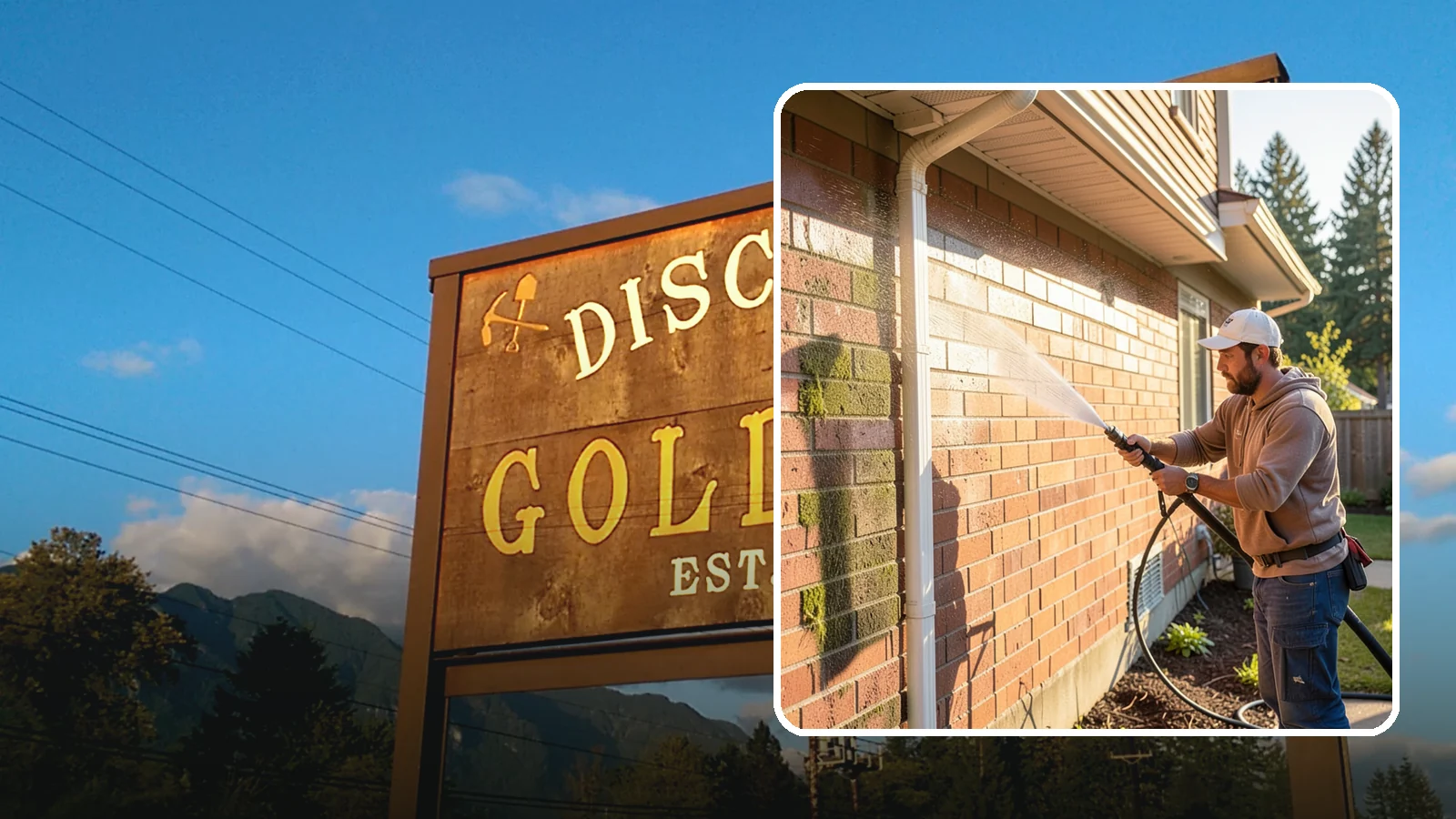 Brick Cleaning in Gold Bar, Snohomish County, WA - Gently clean brick surfaces to remove moss, algae, and grime without eroding the soft mortar joints.