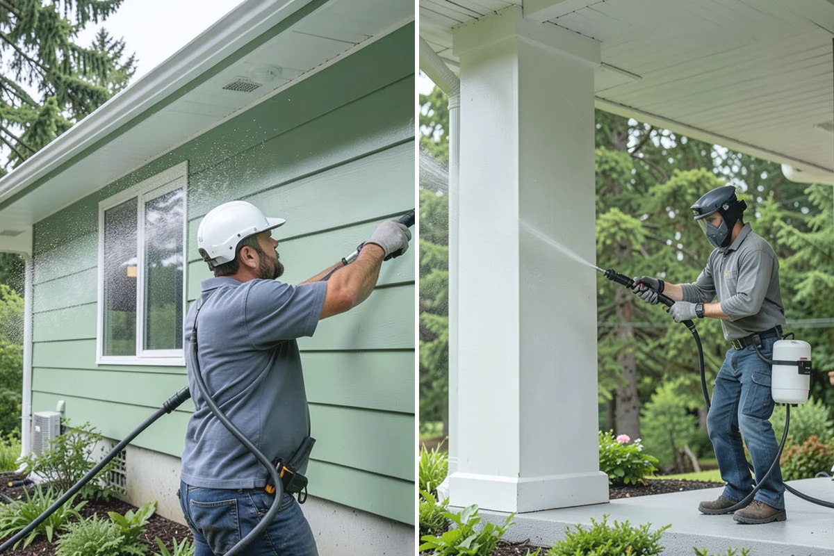 Brick Cleaning in Granite Falls, Snohomish County, WA - Saturate adjacent plants and protect openings
