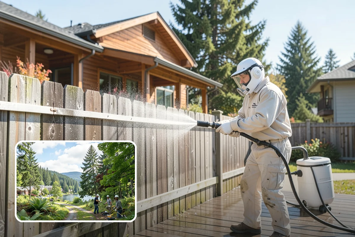 Brick Cleaning in Lake Forest Park, King County, WA - Lifts moss and algae without eroding mortar joints