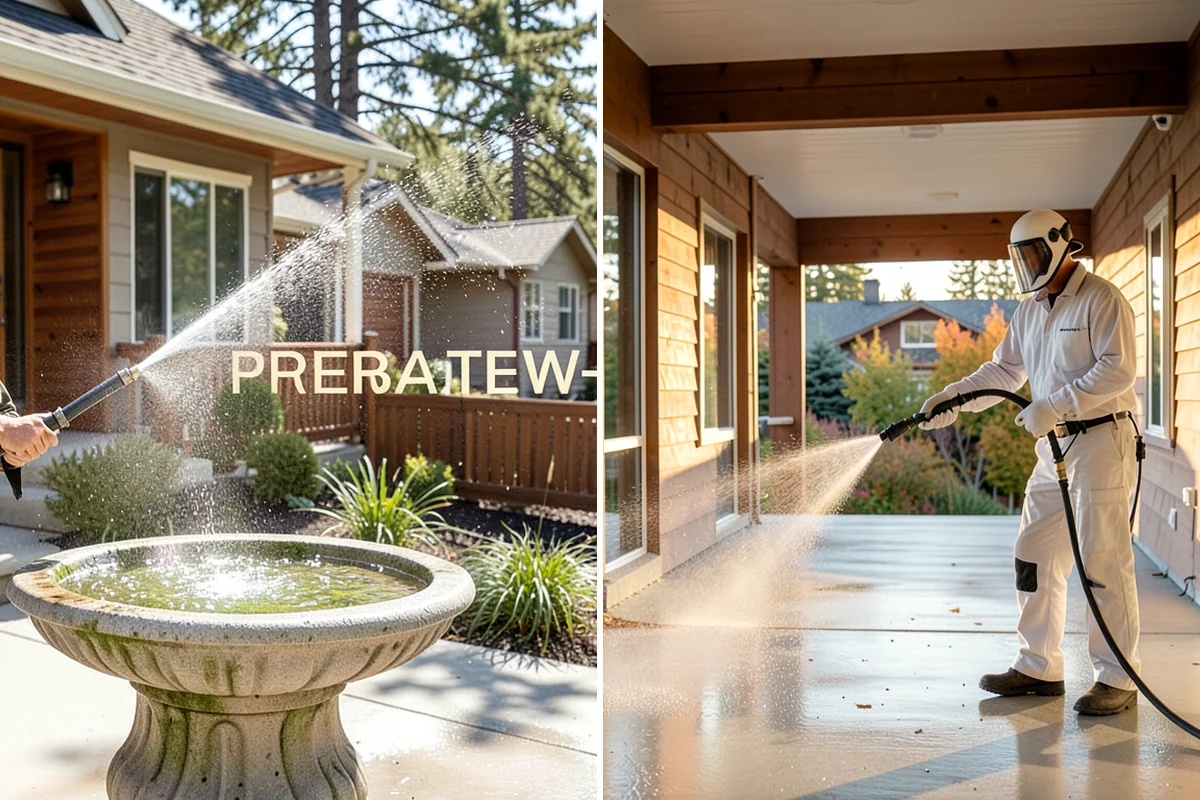 Brick Cleaning in Lake Forest Park, King County, WA - Saturate adjacent plants and protect openings