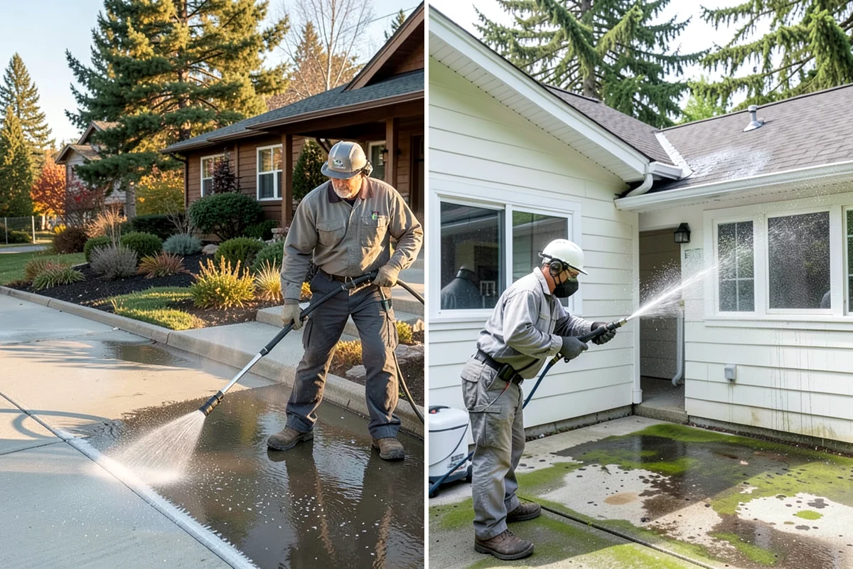 Brick Cleaning in Lakewood, Pierce County, WA - Saturate adjacent plants and protect openings