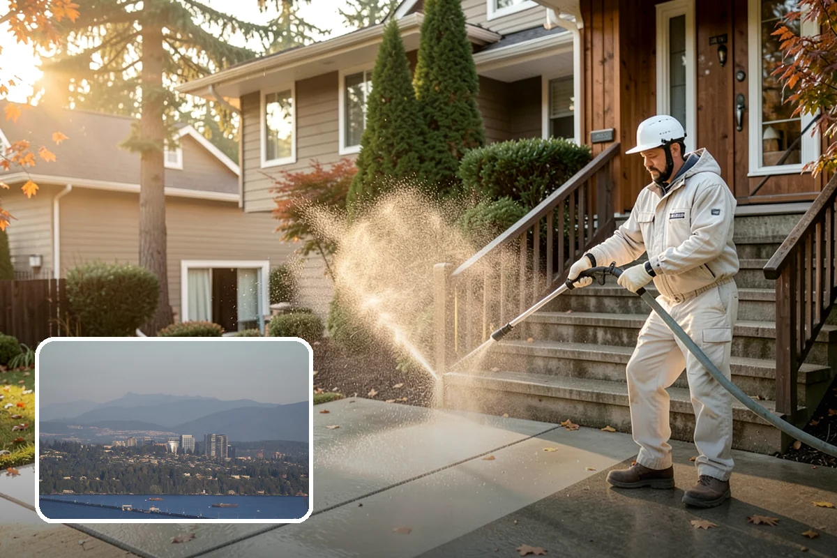 Brick Cleaning in Medina, King County, WA - Lifts moss and algae without eroding mortar joints